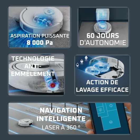 Aspirateur Robot Laveur X-Plorer Série 380 RR89U7E0