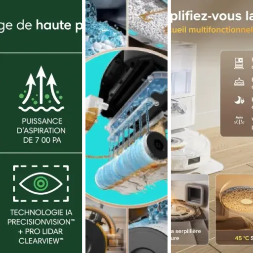Top Comparatif robot aspirateur laveur