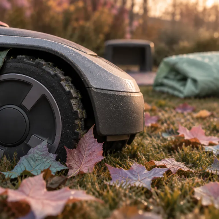 Robot tondeuse en automne : quand arrêter la tonte et comment préparer l'hivernage
