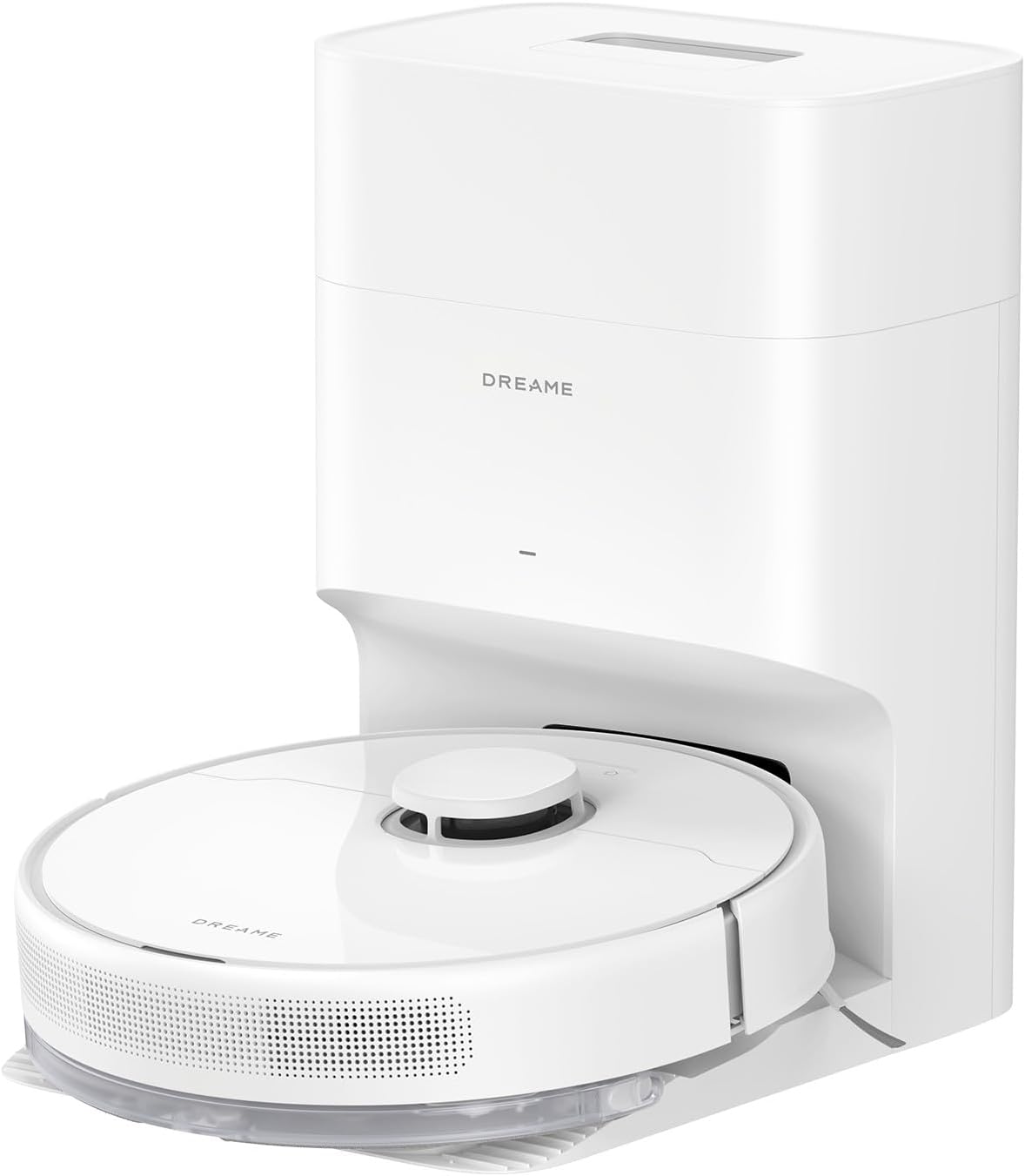 D10 Plus Gen 2 Robot Aspirateur Laveur avec Vidange Automatique Poussière, Stocke jusqu'à 90 Jours de Poussière, Navigation LiDAR, Aspiration 6000Pa Tapis et Poils d'animaux, Batterie 285 Min
