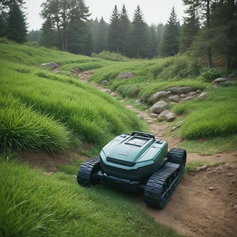Robot tondeuse 4x4 : l’excellence pour la tonte sur terrains en pente et accidentés