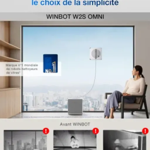 Test ECOVACS WINBOT W2S Omni : le robot lave-vitres qui rend enfin les grandes baies supportables