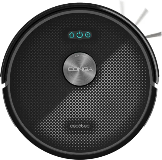 Robot Aspirateur avec Laser Navigation et App Conga M50 X-Treme - 5000Pa, Balaye, Aspire, Lave et Passe la Serpillière, Autonomie 160mins, Capteurs Anti-Chute, TotalSurface