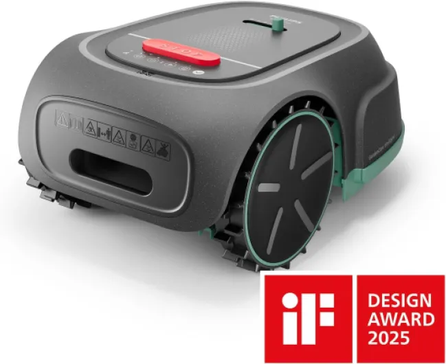 Tondeuse Robot Série 3000 - Tonte Transversale, Cartographie GPS, Tonte Intelligente, Tonte Rapide, Performances en Pente, Application HomeRun, Capteur de pluie, Gris Calcaire (RSL3000/10) Robot Tondeuse