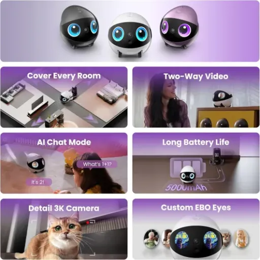 Test Enabot EBO Air 2 Plus FamilyBot : un robot-caméra fun, mais pas toujours fiable pour la sécu