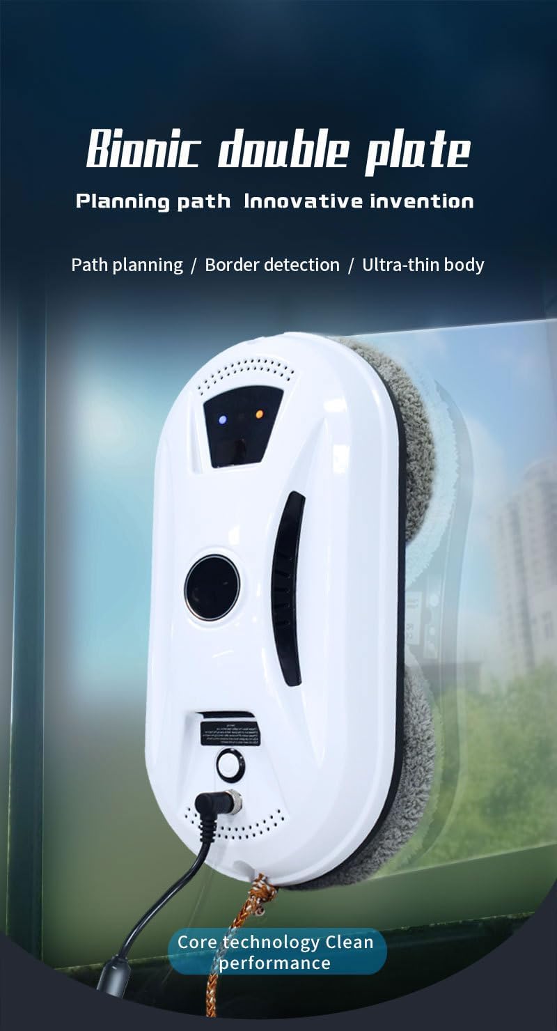 Robot Lave-vitres ORIVO V9, Robot Lave Vitre 2800pa de Aspiration puissante Miroirs Et Surfaces Lisses
