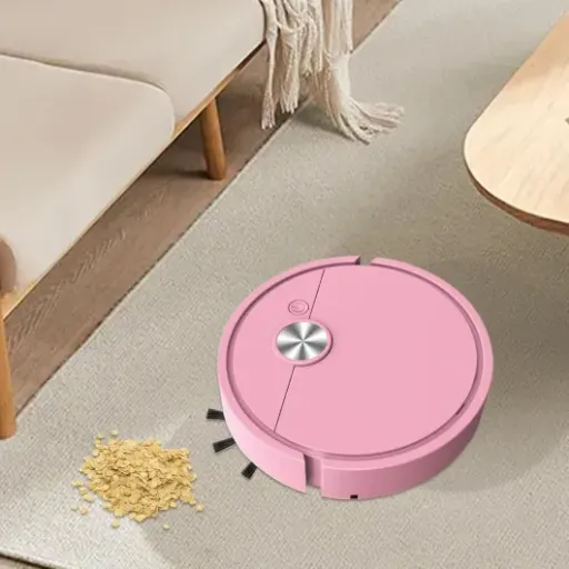 Test Robot aspirateur mini rose : un petit gadget pas cher qui fait le minimum syndical