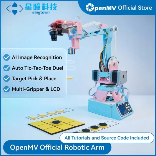 SingTown Bras robotique officiel AI Reconnaissance d'image Tic-Tac-Toe Robot Caméra intelligente de tri d'objets Cam N6 H7 Plus AE