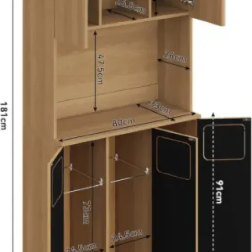Test Meuble de Rangement Naturel 80cm : le buffet qui combine poubelles, micro-ondes et robot aspirateur