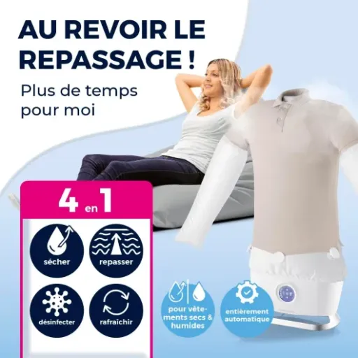 Test CLEANmaxx Repasseur de chemises PRO STEAM : gain de temps, mais pas la fin du repassage