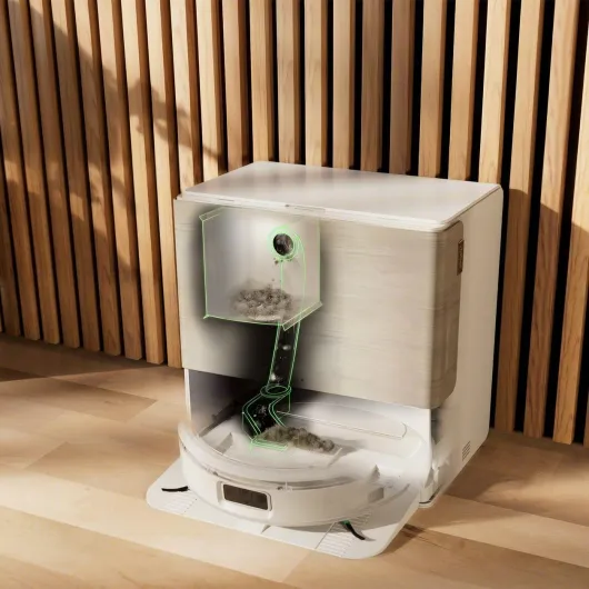 Roomba Max 705 Combo + Base AutoWash, Rouleau serpillière PowerSpin, Protection du Rouleau, Deux brosses, Vidage Automatique, Séchage du Rouleau à l’air Chaud, évite Les Objets, LiDAR, Blanc 705 Blanc